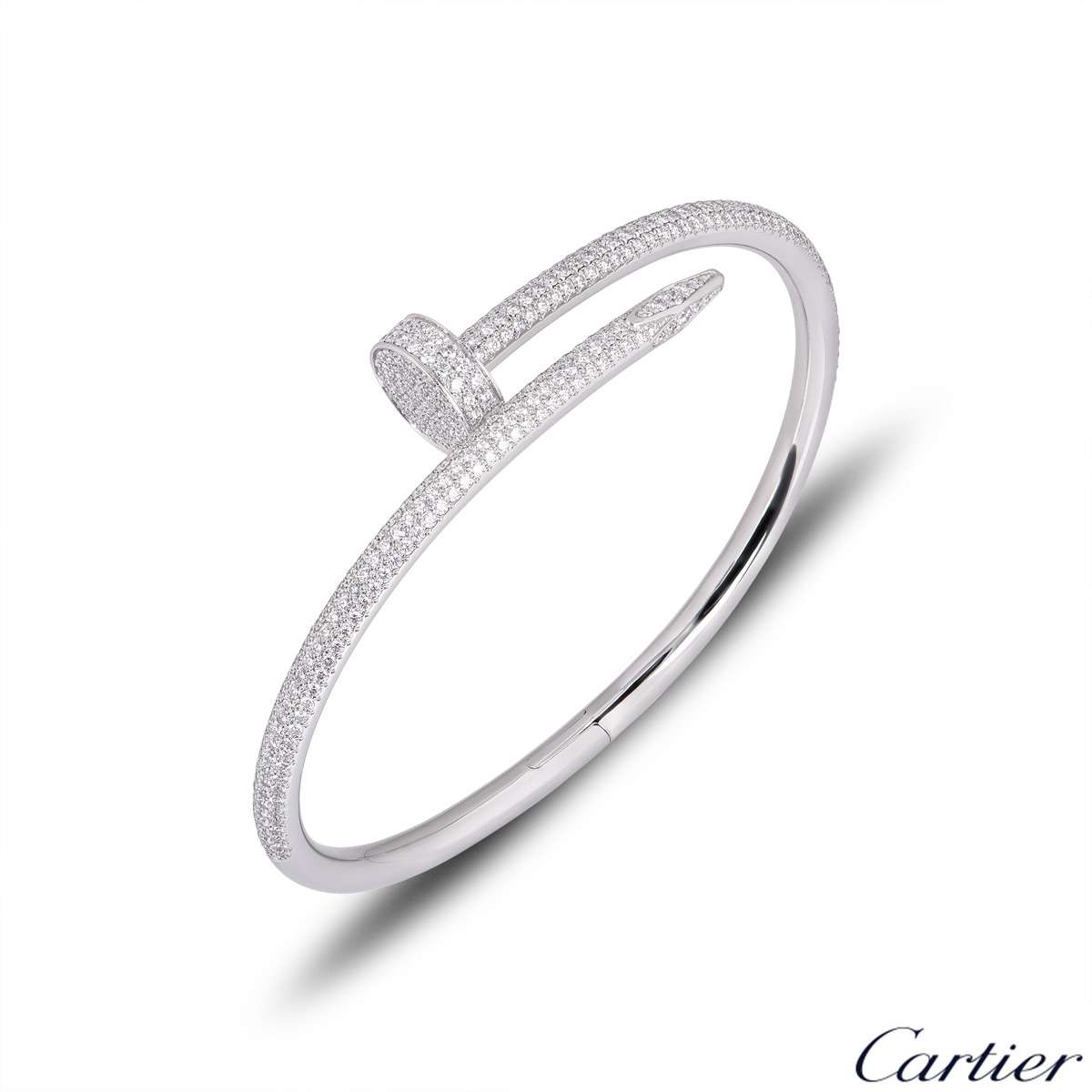 cartier juste un clou pave diamond bracelet